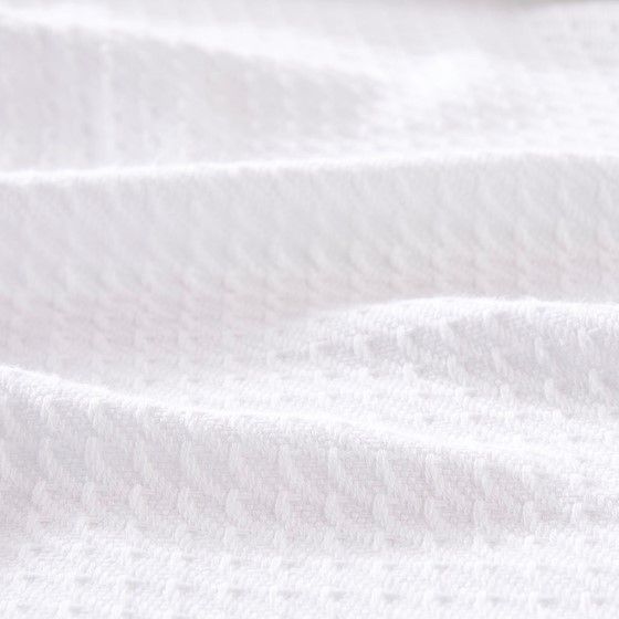 Olliix by Madison Park 100% Certified Egyptian Cotton White Twin Blanket-2