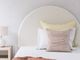 Signature Design by Ashley® Shapella Tan/White Youth Full Upholstered Panel Bed-4