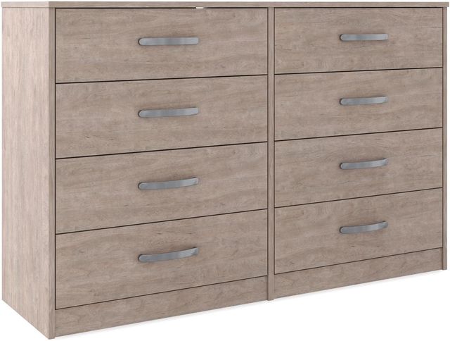 Signature Design by Ashley® Flannia Gray Eight Drawers Dresser-0