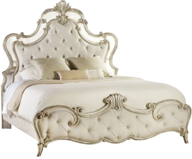 Hooker® Furniture Sanctuary Bardot/Samantha Cream California King Upholstered Panel Bed