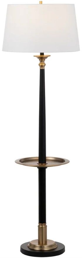 Crestview Collection Claiborne Black Floor Lamp-2