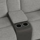 Elements International Hornet Rancho Gray Manual Reclining Loveseat-5