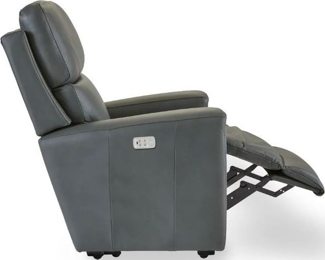 La-Z-Boy® Apollo Blue Grey Leather Power Wall Recliner with Headrest and Lumbar-3