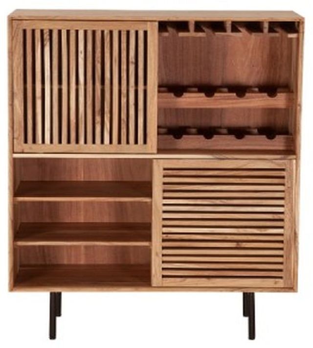 Porter International Designs Bauhaus Natural Bar Cabinet-1