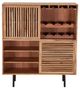 Porter International Designs Bauhaus Natural Bar Cabinet-1