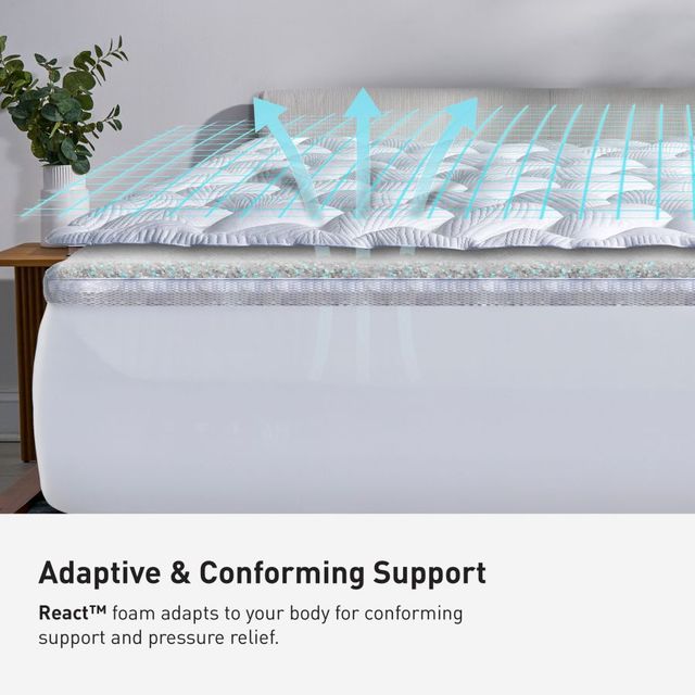 BEDGEAR® React™ Pro Performance® Queen Mattress Topper-4