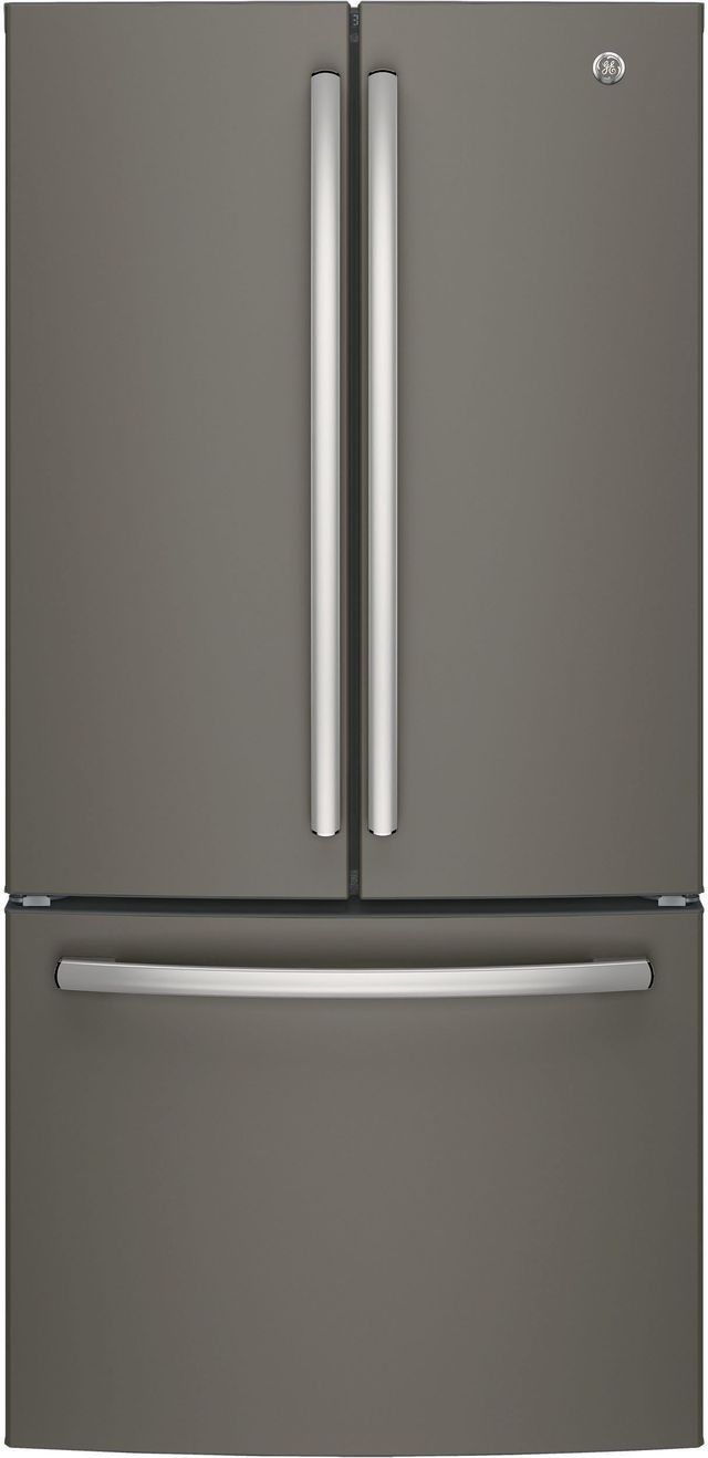 GE® 18.6 Cu. Ft. Slate Counter Depth French Door Refrigerator-0