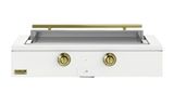 Matte White, Brass