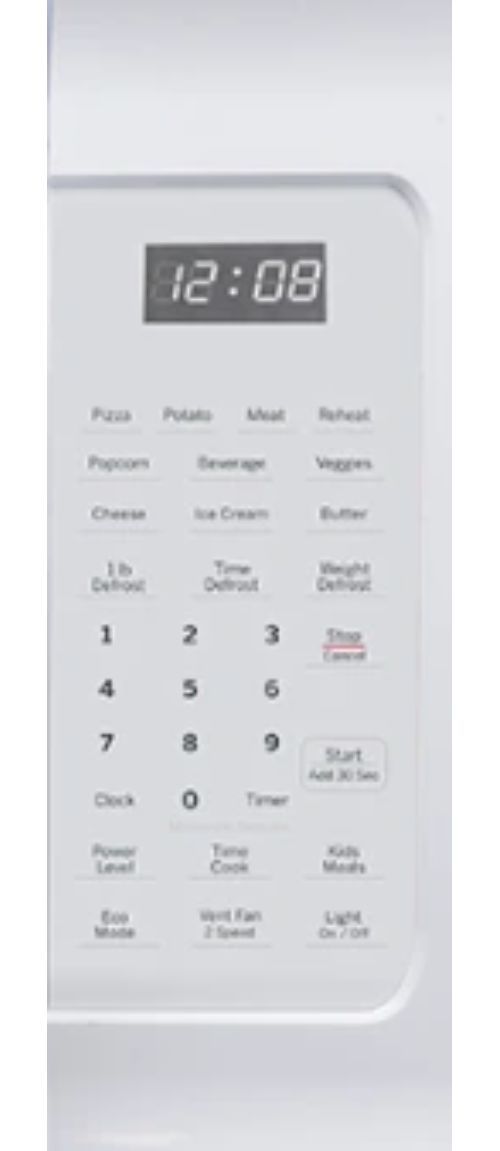 GE 30" 1.6 Cu. Ft. White Over the Range Microwave-2