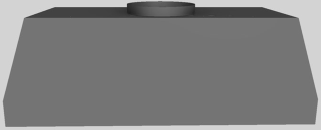 Vent-A-Hood® 36" Gunsmoke Wall Mounted Liner Insert-3