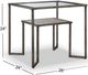 Magnussen Home® Bendishaw Glass Top Rectangular End Table with Coventry Grey Frame -5