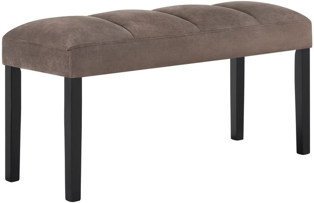 Crown Mark Vega Black/Brown Dining Bench-0