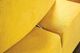 Furniture of America® Stavanger Yellow Curved 2-Seater with Ottoman-3