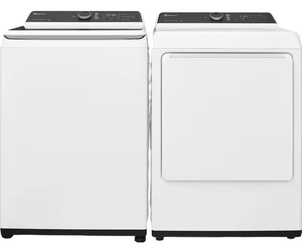 Electrolux White Top Load Washer & Gas Dryer Laundry Pair-0