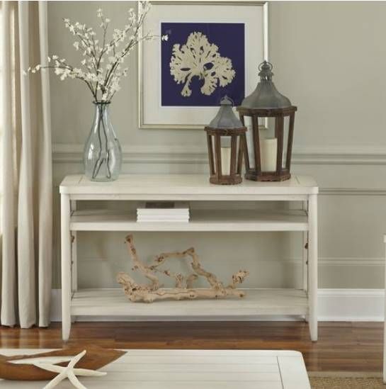 Liberty Furniture Dockside II White Sofa Table-1