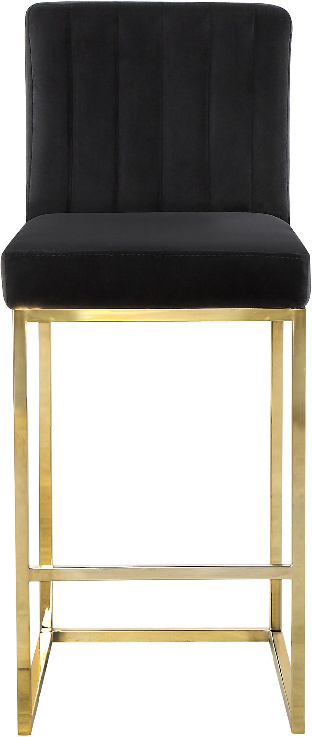 Meridian Furniture Giselle Black Velvet Counter Stool-2