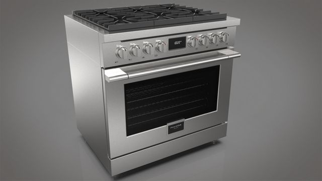 Fulgor® Milano Accento Stainless Steel 36" Pro Style Dual Fuel Range-2