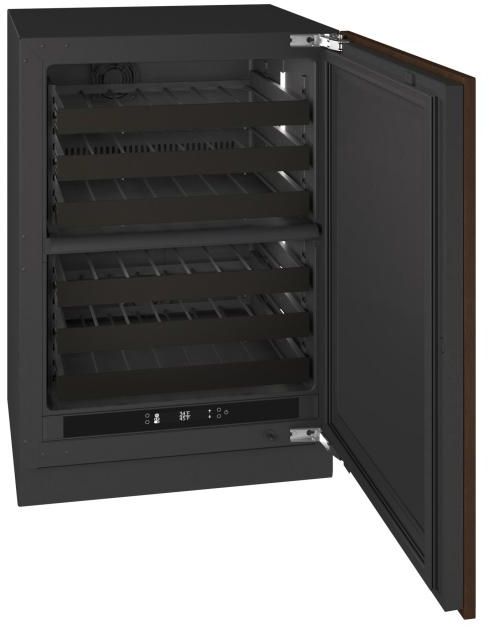 U-Line® Seamless Collection 24" 4.9 Cu. Ft. Panel Ready Dual-Zone Wine Refrigerator with Solid Door-3