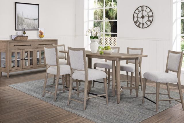 Bernards Citrus Heights Brown/Gray Counter Stool-1