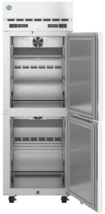 Hoshizaki Steelheart® 28" 10.9 Cu. Ft. Stainless Steel Single Section Dual Temperature Upright Refrigerator and Freezer -3