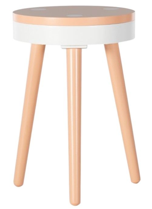 Powell® Parfait Orange Youth Side Table-0