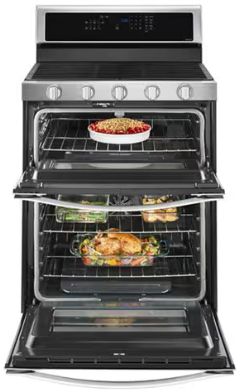 Whirlpool® 30" Stainless Steel Double Oven Freestanding Gas Range-2