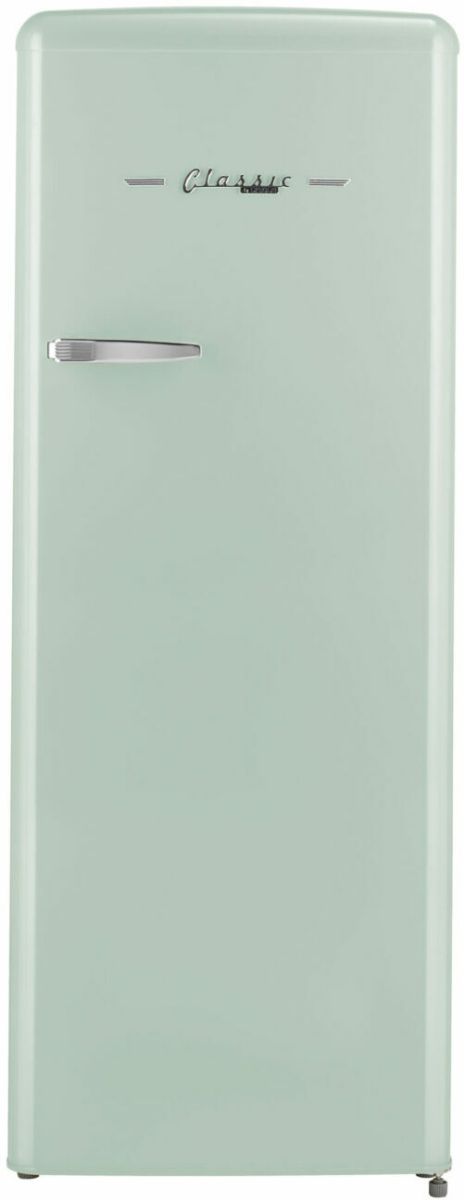 Unique® Appliances Classic Retro 8 Cu. Ft. Summer Mint Green Counter Depth Top Freezer Refrigerator-0
