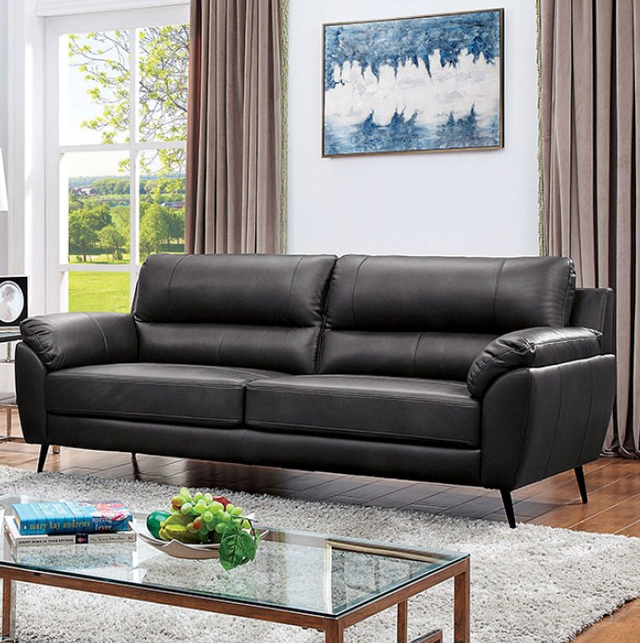 Furniture of America® Clarke 2-Piece Dark Gray Sofa Set-1