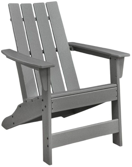 Signature Design by Ashley® Cove Beach Gray Wooden Outdoor Adirondack Chair-0