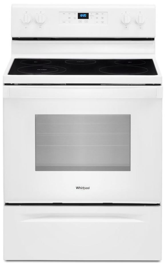Whirlpool® 30" White Freestanding Electric Range-0