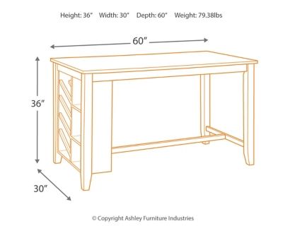 Signature Design by Ashley® Rokane Brown Counter Height Dining Table-4