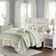 Olliix by Madison Park Green King/California King Willa 6 Piece Reversible Coverlet Set-5