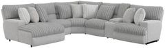 Catnapper® Abraxas 6-Piece Moonstruck U-Shape Power Reclining Sectional and Chaise