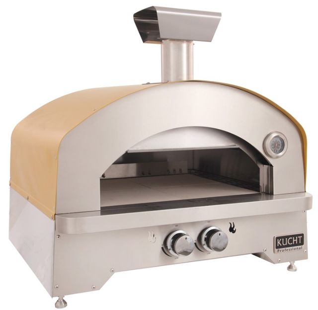 Kucht Professional Napoli 30" Yellow Outdoor Portable Pizza Oven-2