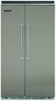 Viking® 5 Series 42 in. 25.3 Cu. Ft. Eucalyptus Built In Side-by-Side Refrigerator-0