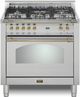 LOFRA® Dolcevita 36" Stainless Steel Pro Style Dual Fuel Range-0