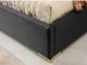 VIG Furniture Modrest Daystar Black Velvet/Gold Queen Panel Bed-3