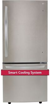 LG 22.1 Cu. Ft. Fingerprint Resistant Stainless Steel Bottom Freezer Refrigerator