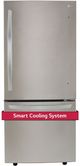LG 22.1 Cu. Ft. Fingerprint Resistant Stainless Steel Bottom Freezer Refrigerator-3