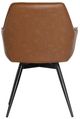 Dovetail Furniture Verity Antique Brown Dining Chair with Black Base-3
