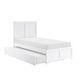 Homelegance Rowan & Rue White Twin Panel Bed with Trundle-1
