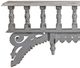 A & B Home Distressed White Wood Architectural Shelf-1