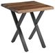 Porter International Designs Manzanita Harvest End Table with Black Y Base-0