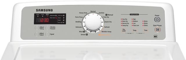 Samsung 7.4 Cu. Ft. Neat White Electric Dryer-1