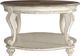 Signature Design by Ashley® Realyn Distressed Wood Oval Cocktail Table with Chipped White Base-3