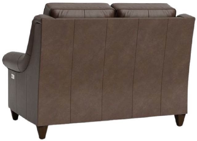 Bassett® Furniture Customizable Magnificen Leather Slope Arm Power Reclining Loveseat-3