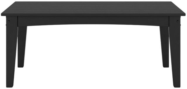 Signature Design by Ashley® Hyland Wave Black Plastic Outdoor Cocktail Table-1