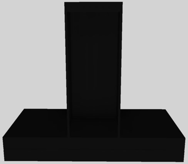 Vent-A-Hood® K Series 42" Black Contemporary Wall Mounted Range Hood-3