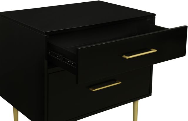 Linon Gwyneth Black Nightstand -4
