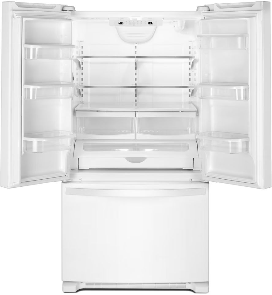 Whirlpool 33 in. 22.1 Cu. Ft. White Freestanding French Door Refrigerator
